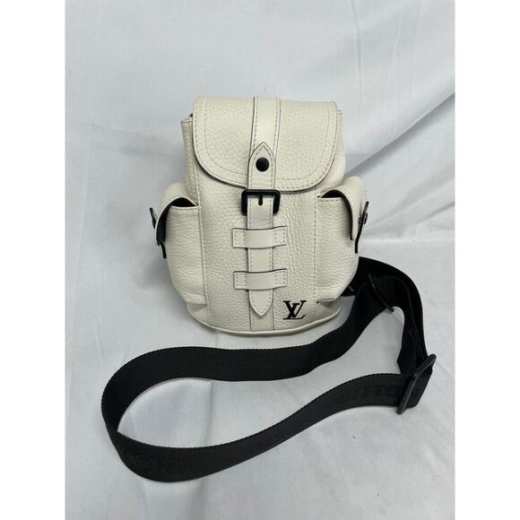 Louis Vuitton Christopher XS Shoulder Bag Ivory Leather Mini Bag SPB-JB 328415 - Picture 1 of 9